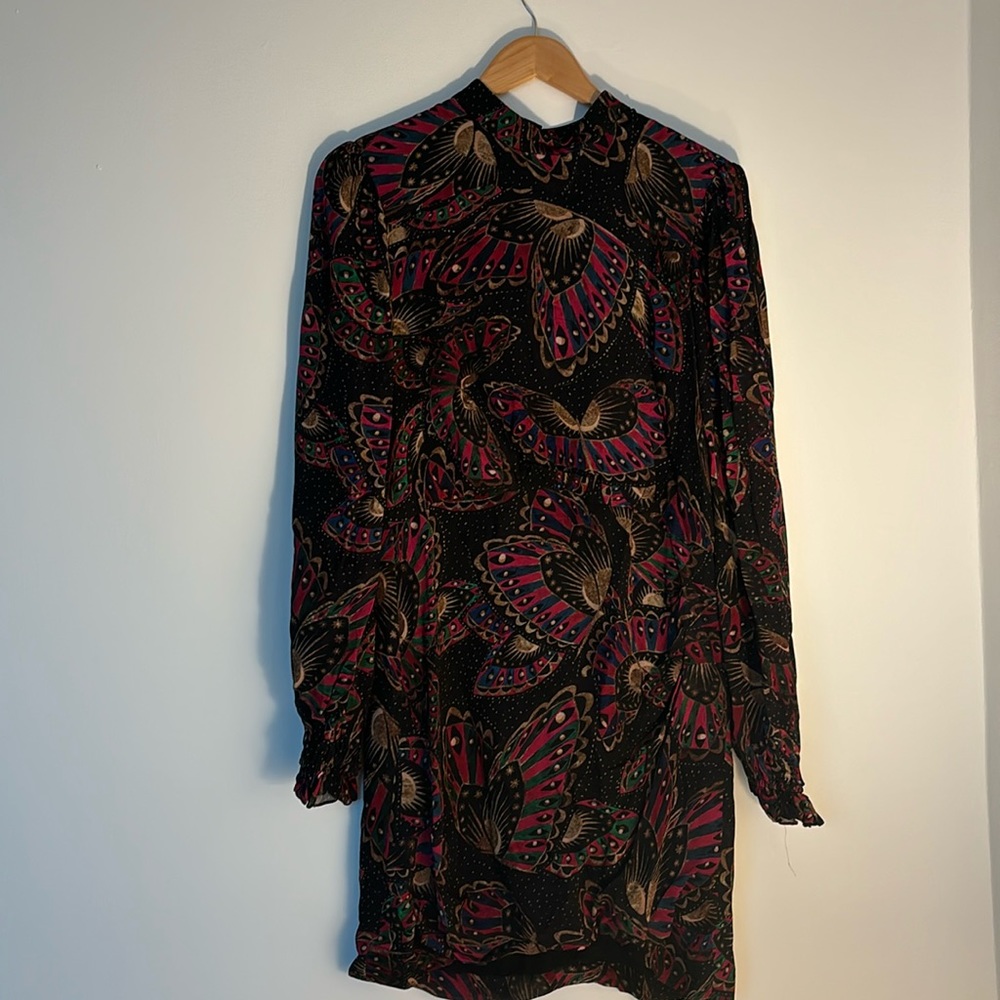 Farm Rio Butterfly Sky Mini Dress